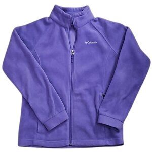 Columbia Fleece Benton Jacket Girls size L (14/16) Purple Gorpcore Warm Cozy